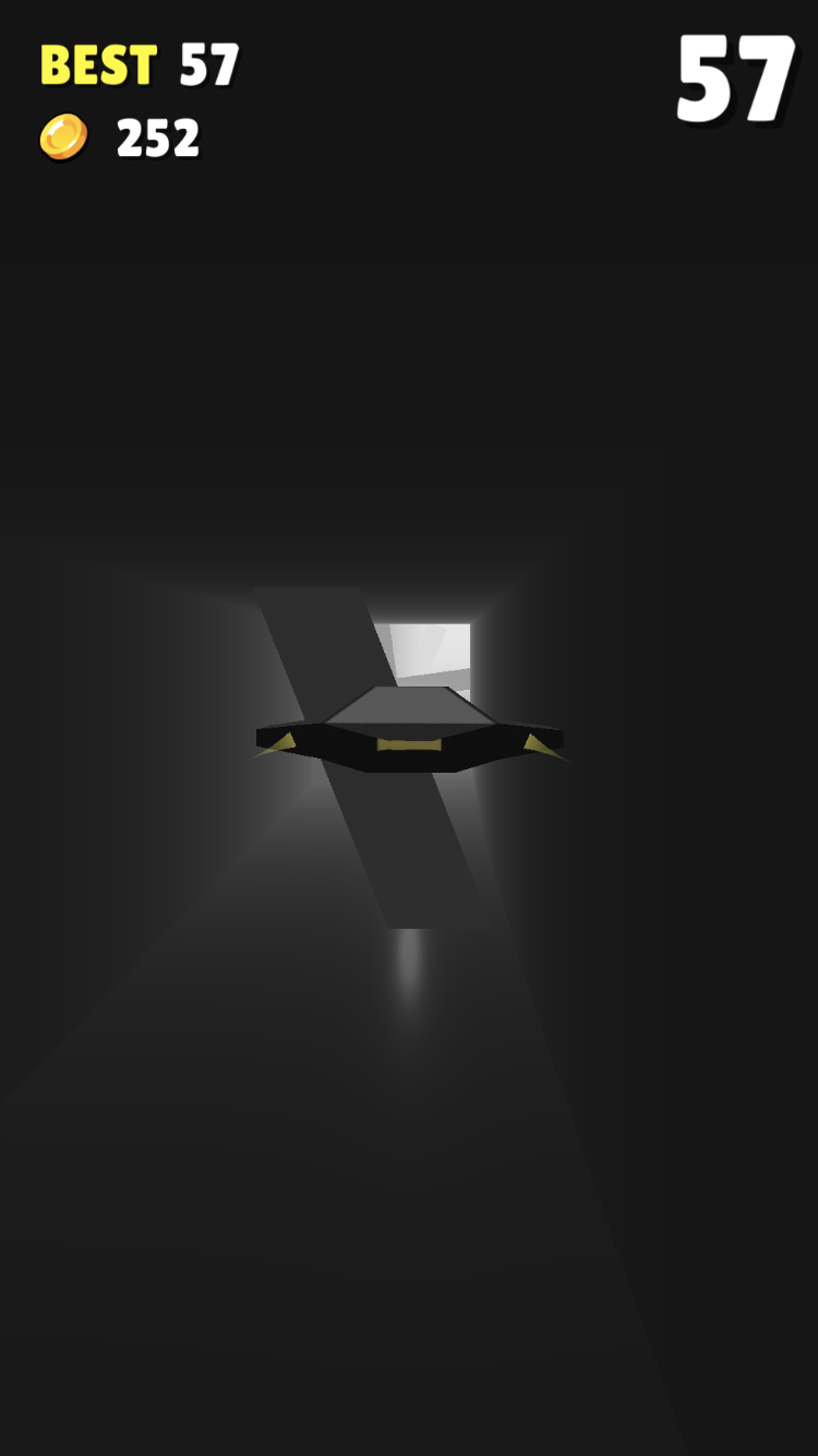 Entering the space tunnel